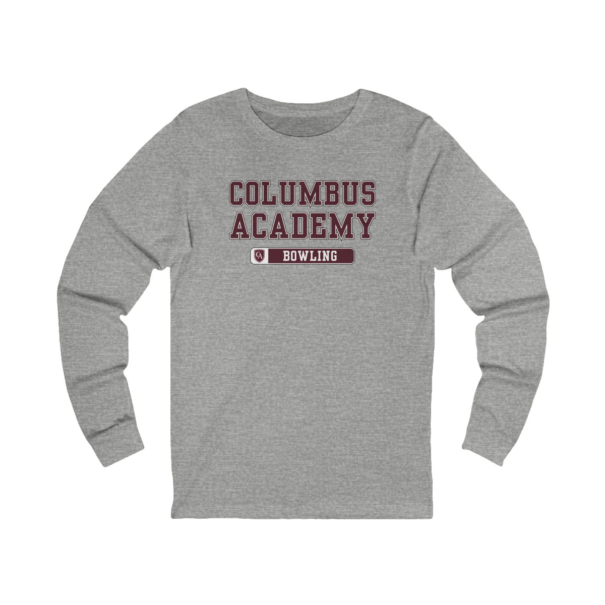 Adult Unisex Columbus Academy Bowling Graphic Long Sleeve Bella + Canvas Soft Tee