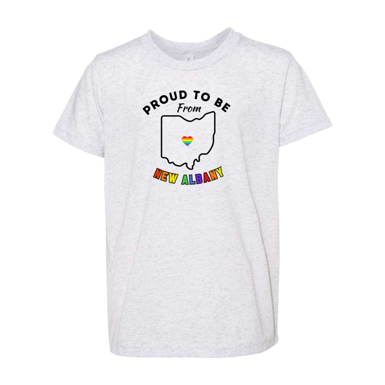 Youth City Rainbow Pride Super Soft Short Sleeve Graphic Tee - New Albany