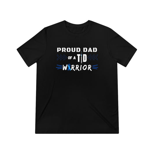 Men's Unisex Super Soft Proud T1D Dad Short Sleeve Graphic Tee