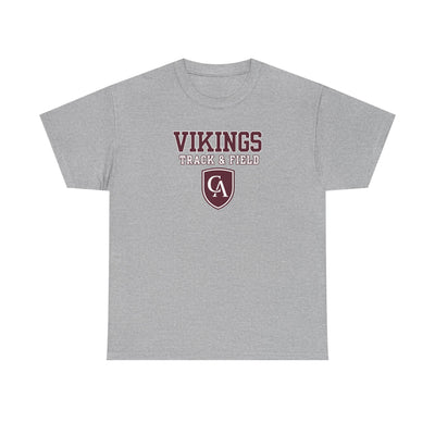 Adult Unisex Columbus Academy Vikings Track & Field Graphic Short Sleeve Gildan Heavy Tee