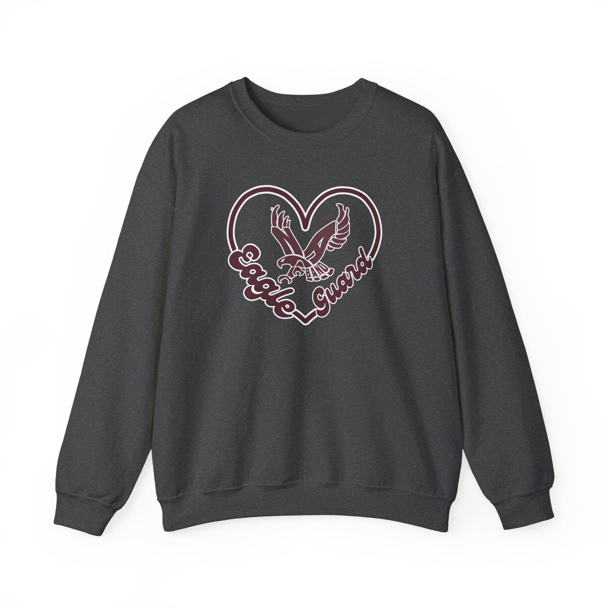 Adult Unisex Eagle Guard Heart Graphic Sweatshirt