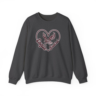 Adult Unisex Eagle Guard Heart Graphic Sweatshirt