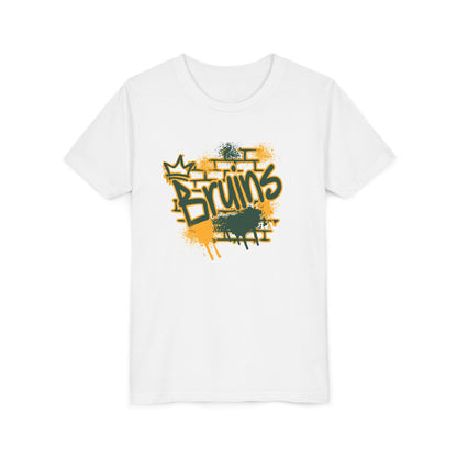 Youth Bruins Spray Painted Spirit Graphic Short Sleeve Soft Tee