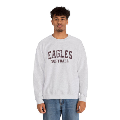 Adult Unisex New Albany Eagles Softball Vintage Distressed Graphic Sweatshirt