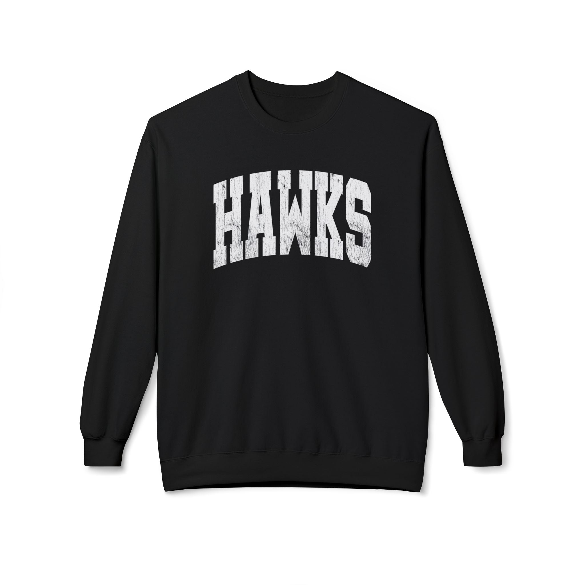 Adult Unisex Westerville Central Distressed Oversized Hawks Graphic Soft Style Sweatshirt