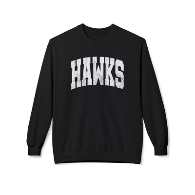 Adult Unisex Westerville Central Distressed Oversized Hawks Graphic Soft Style Sweatshirt