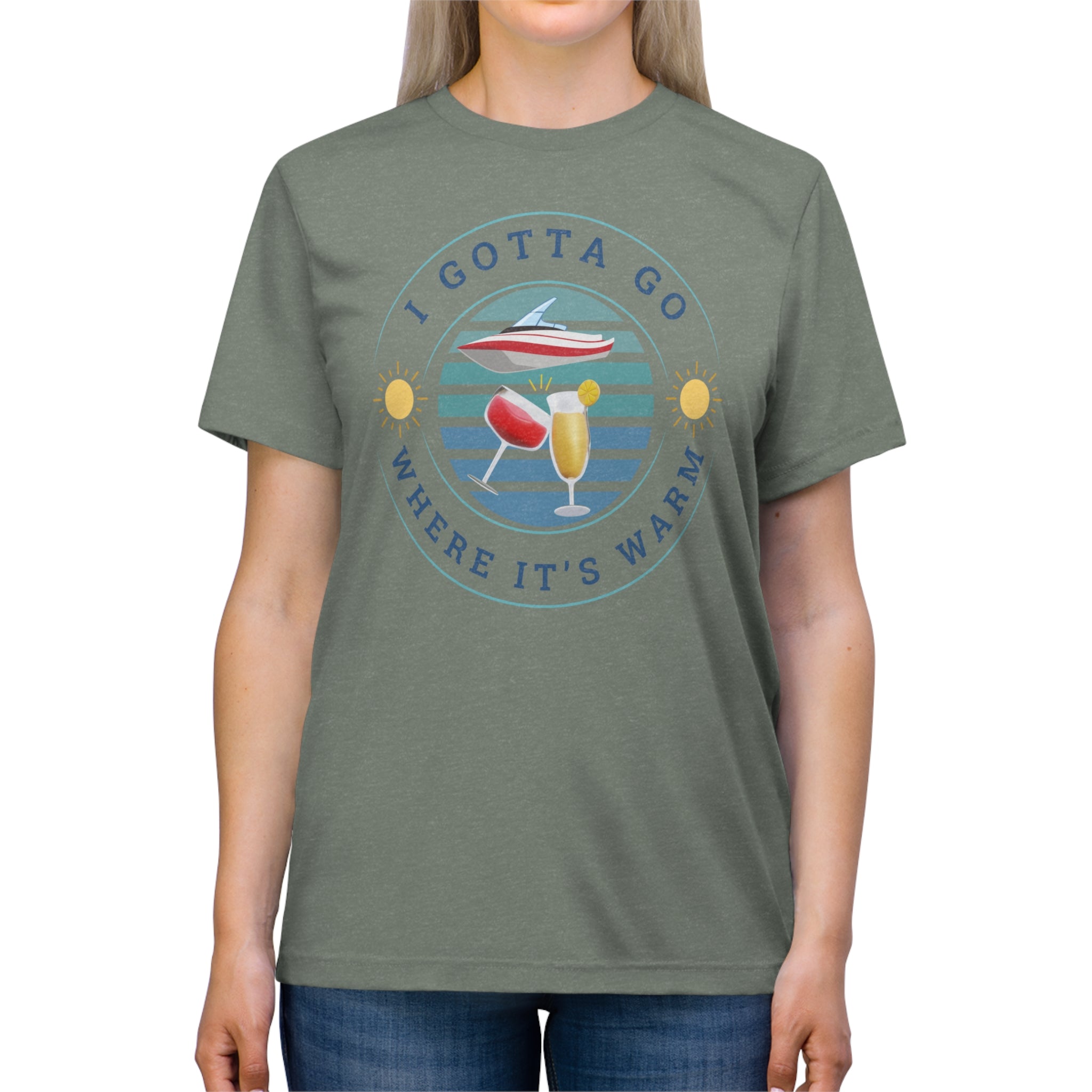 Adult Unisex I Gotta Go Where It's Warm Graphic Super Soft Short Sleeve Tee