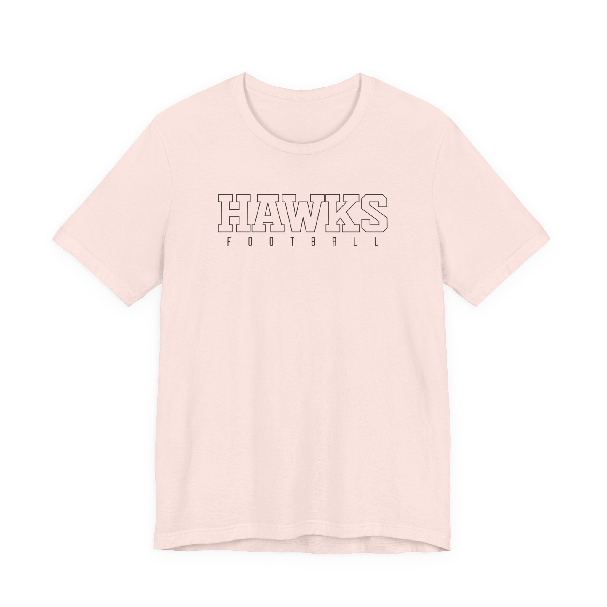 Adult Unisex Westerville Central Block Hawks Football Graphic Short Sleeve Soft Tee