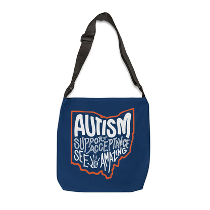 "Autism See The Amazing" Bridgeway Graphic Adjustable Tote Bag