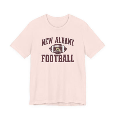 Adult Unisex New Albany Football Pride Graphic Short Sleeve Soft Tee
