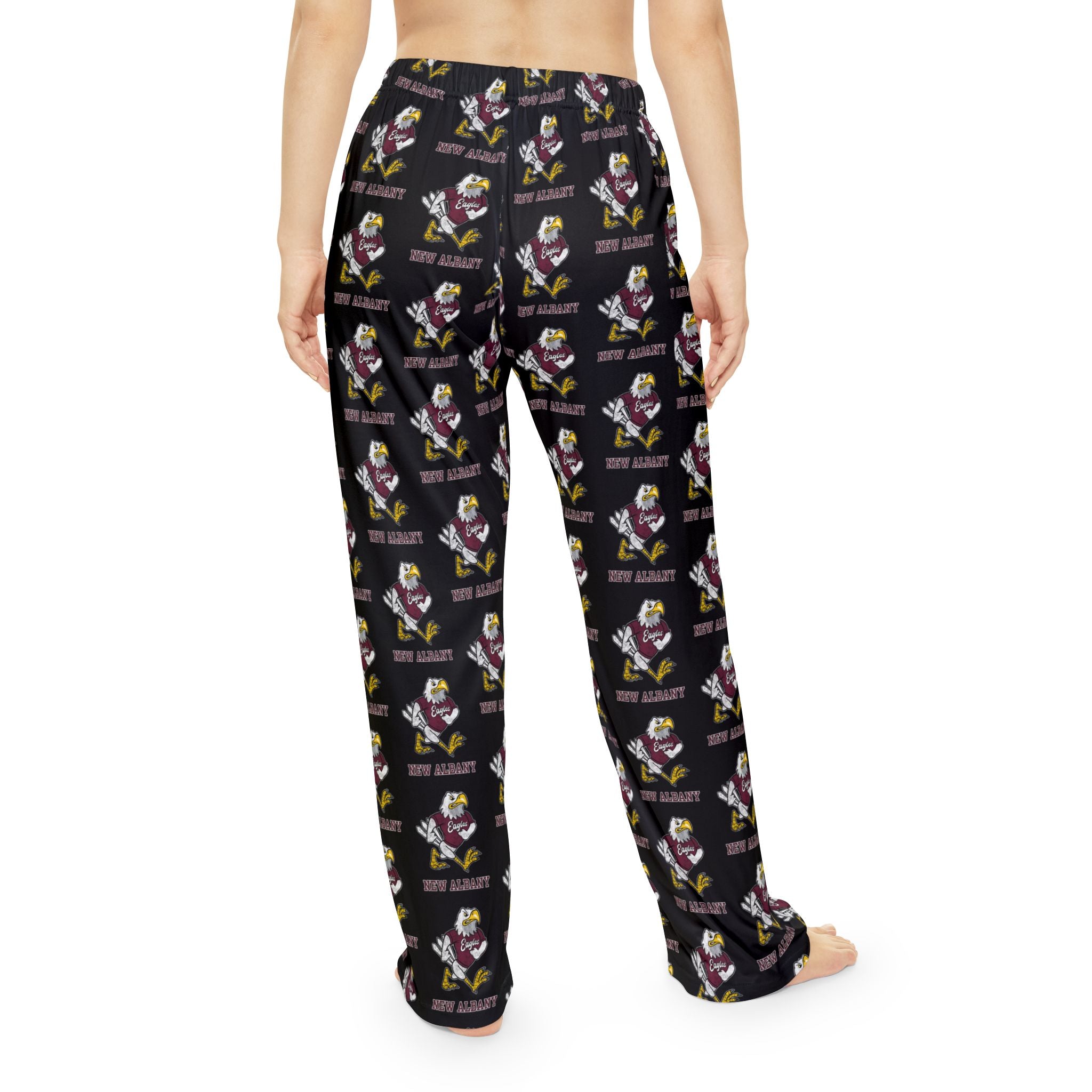 Women's Pajama Pant with Allover Vintage Fighting Eagle Print