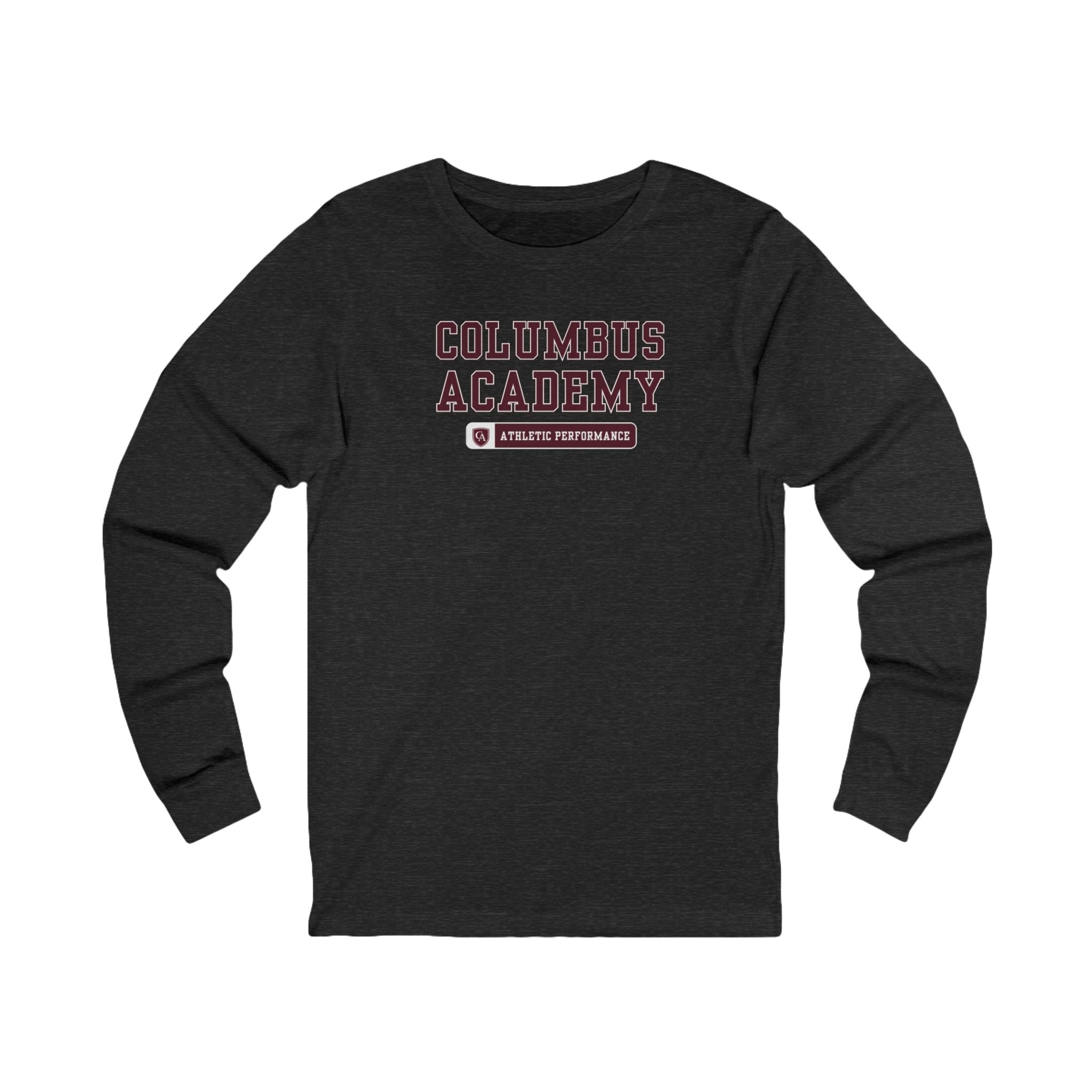 Adult Unisex Columbus Academy Athletic Performance Graphic Long Sleeve Bella + Canvas Soft Tee