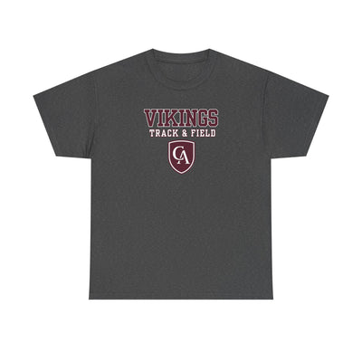 Adult Unisex Columbus Academy Vikings Track & Field Graphic Short Sleeve Gildan Heavy Tee