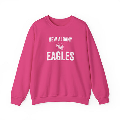 Adult Unisex Vintage Distressed New Albany Eagles Graphic Sweatshirt