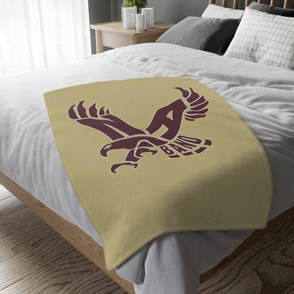 Band Eagle Graphic Super Soft Velveteen Microfiber Blanket (Two-sided print)