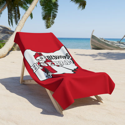 Ohio Battling Bishops Baseball Graphic Beach Towel - Ohio Wesleyan University