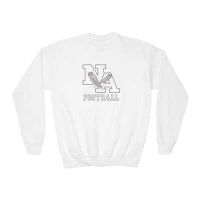 Youth New Albany Tonal Football Logo Graphic Sweatshirt
