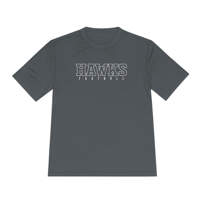 Adult Unisex Westerville Central Block Hawks Football Graphic Sport-Tek Competitor Performance Tee