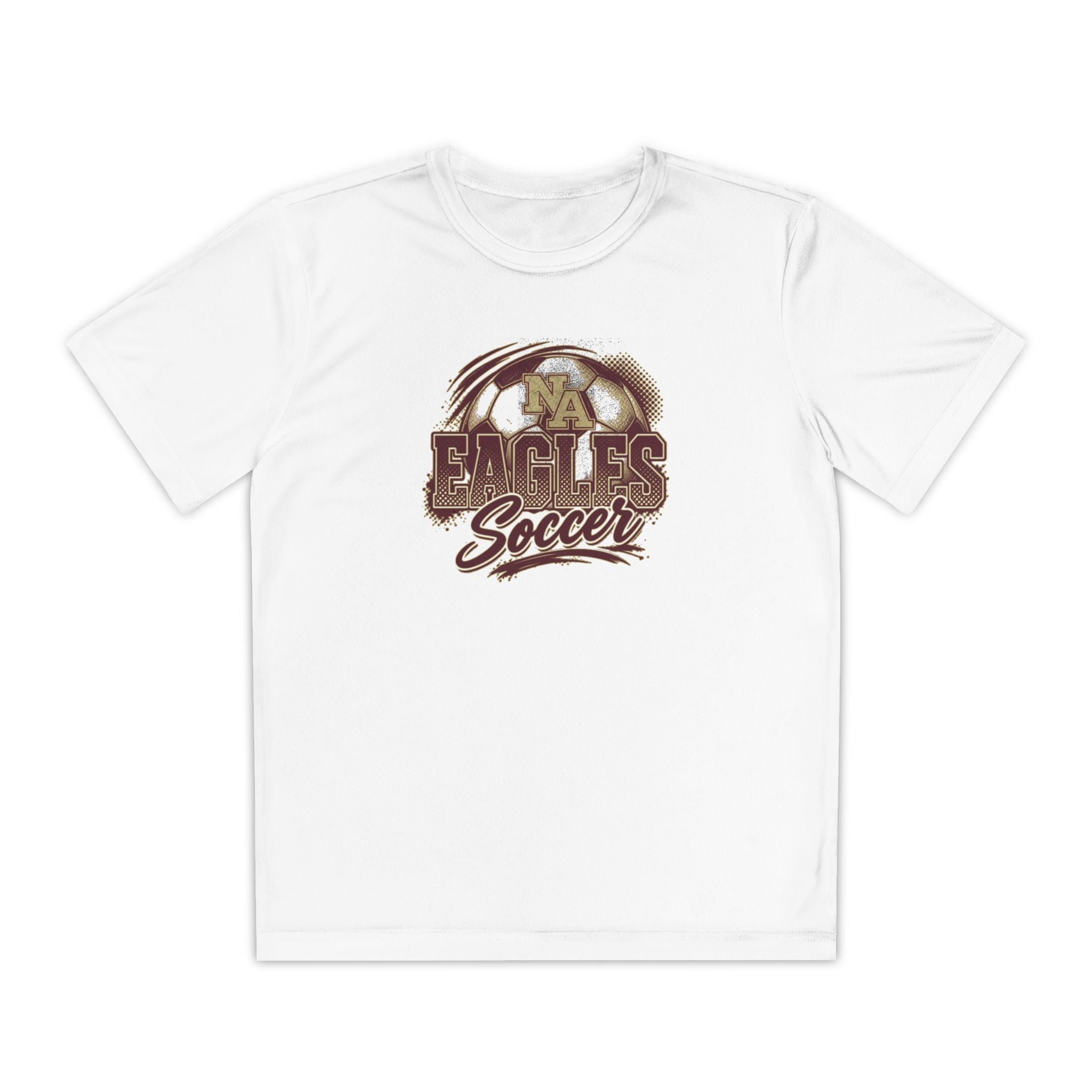 Youth New Albany Eagles Ombre Soccer Graphic Sport-Tek Competitor Performance Tee