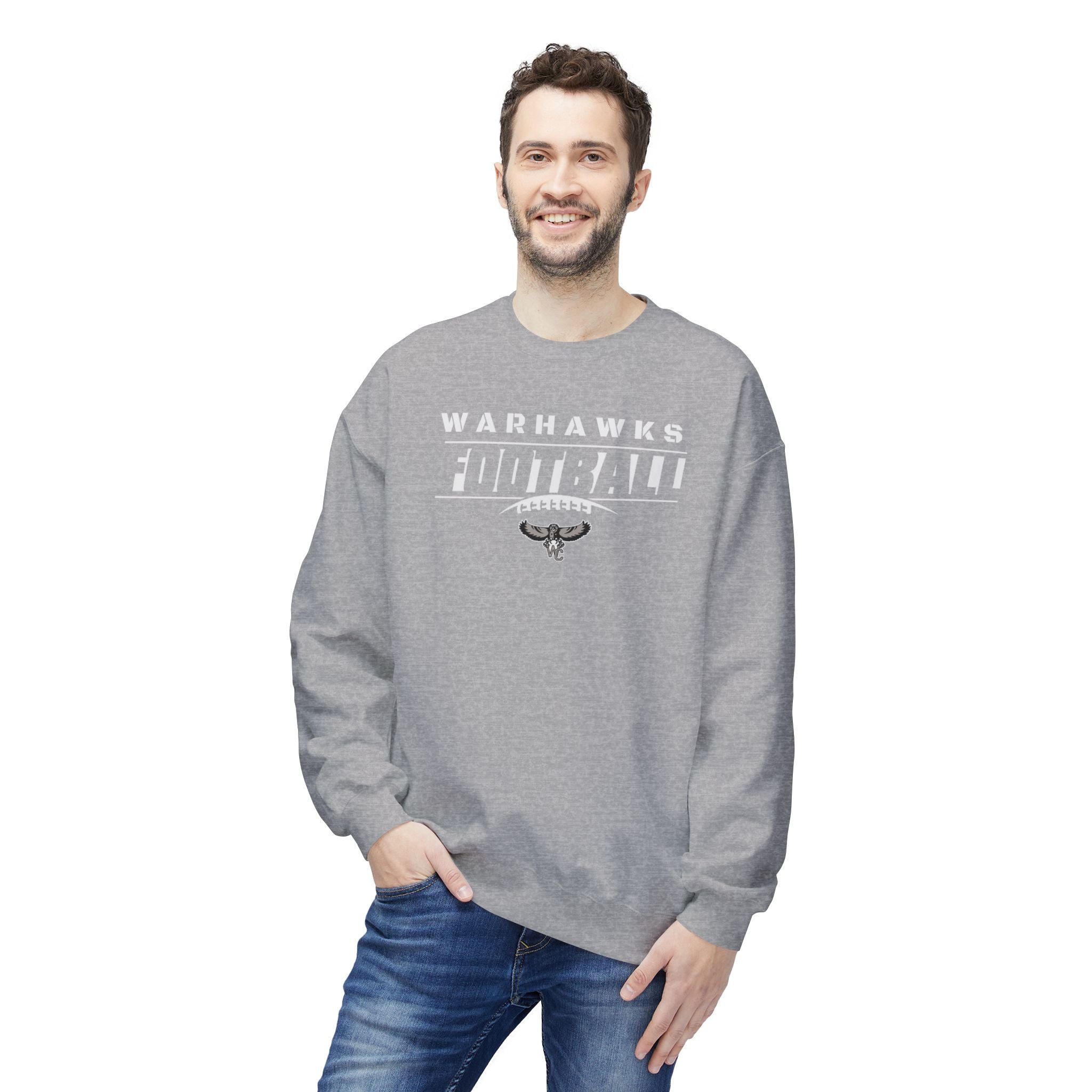 Adult Unisex Warhawks Goal Line Graphic Soft Style Sweatshirt