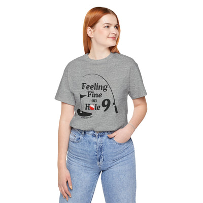 Adult Unisex Hole 9 Links Graphic Short Sleeve Soft Tee