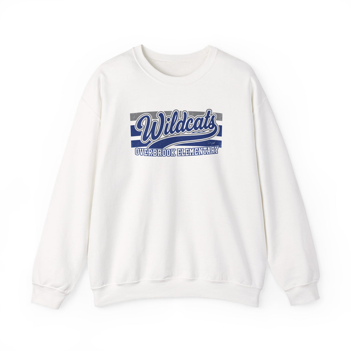 Adult Unisex Overbrook Elementary Wildcats Vintage Distressed Spirit Graphic Sweatshirt