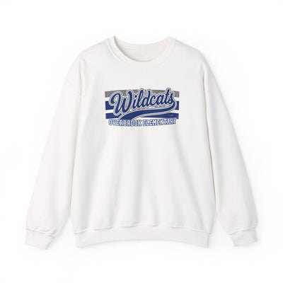 Adult Unisex Overbrook Elementary Wildcats Vintage Distressed Spirit Graphic Sweatshirt