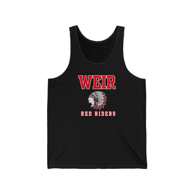 Adult Unisex Weir Red Riders Classic Mascot Graphic Bella + Canvas Tank