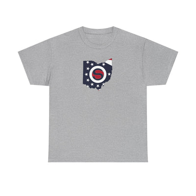 Adult Unisex Stingers Softball State Logo Graphic Short Sleeve Gildan Heavy Tee