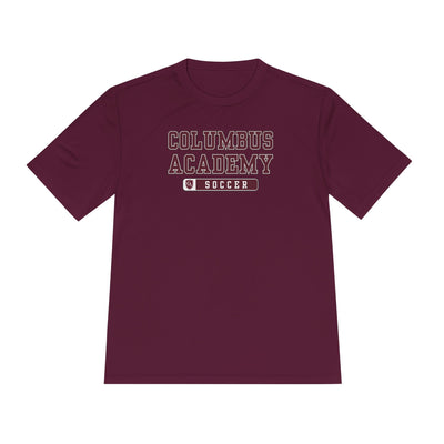 Adult Unisex Columbus Academy Soccer Graphic Sport-Tek Competitor Performance Tee