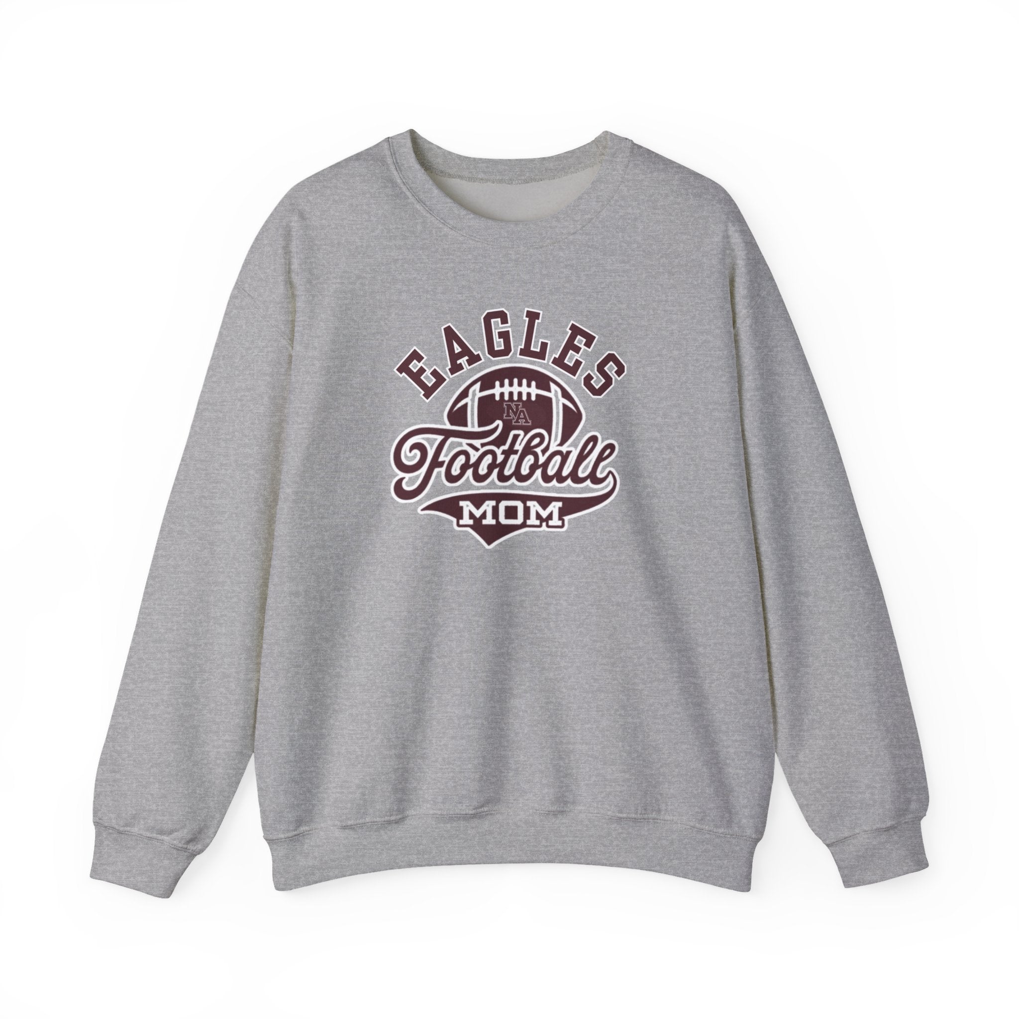 Adult Unisex Eagles Spirit Script Football Mom Graphic Sweatshirt