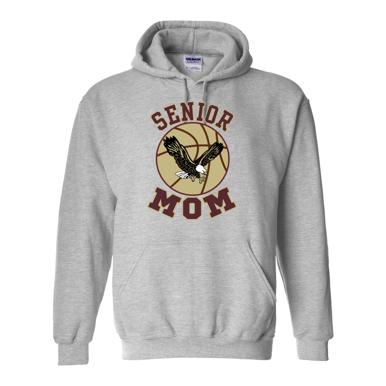 Adult Unisex Senior Basketball Mom Graphic Hoodie