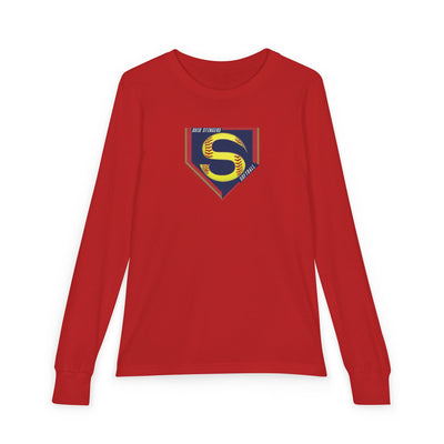 Youth Stingers Softball Logo Graphic Bella + Canvas Long Sleeve Soft Tee