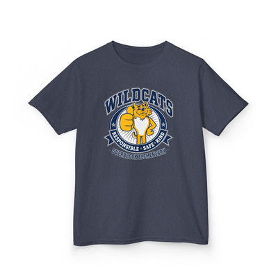 Copy of Overbrook Elementary Wildcats Block Letter Graphic Gildan Classic Tee