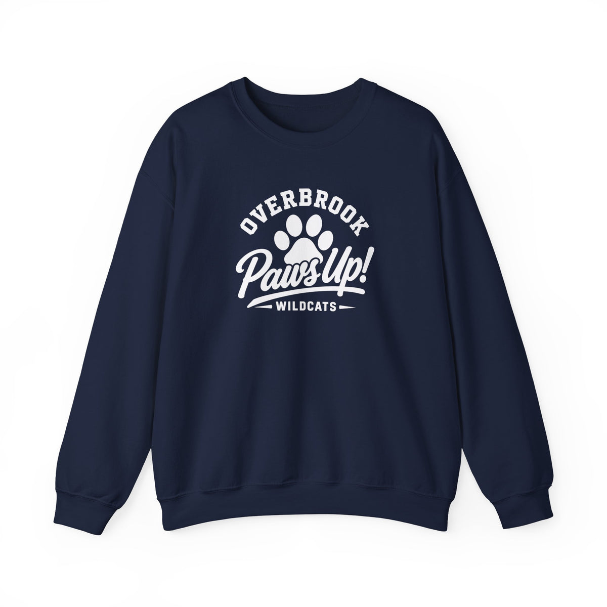 Adult Unisex Overbrook Elementary Paws Up Graphic Sweatshirt