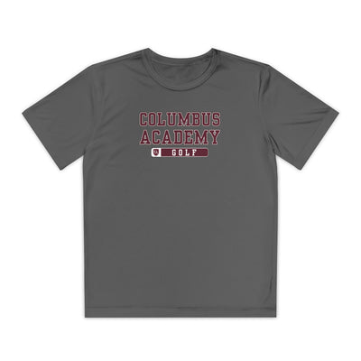 Youth Columbus Academy Golf Graphic Sport-Tek Competitor Performance Tee