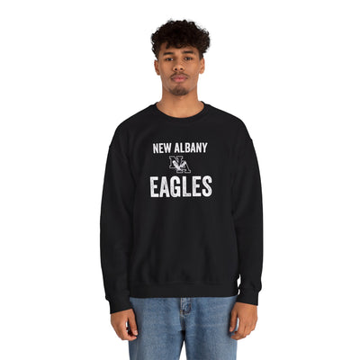Adult Unisex Vintage Distressed New Albany Eagles Graphic Sweatshirt