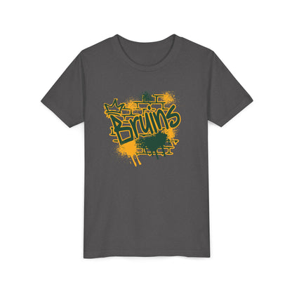 Youth Bruins Spray Painted Spirit Graphic Short Sleeve Soft Tee