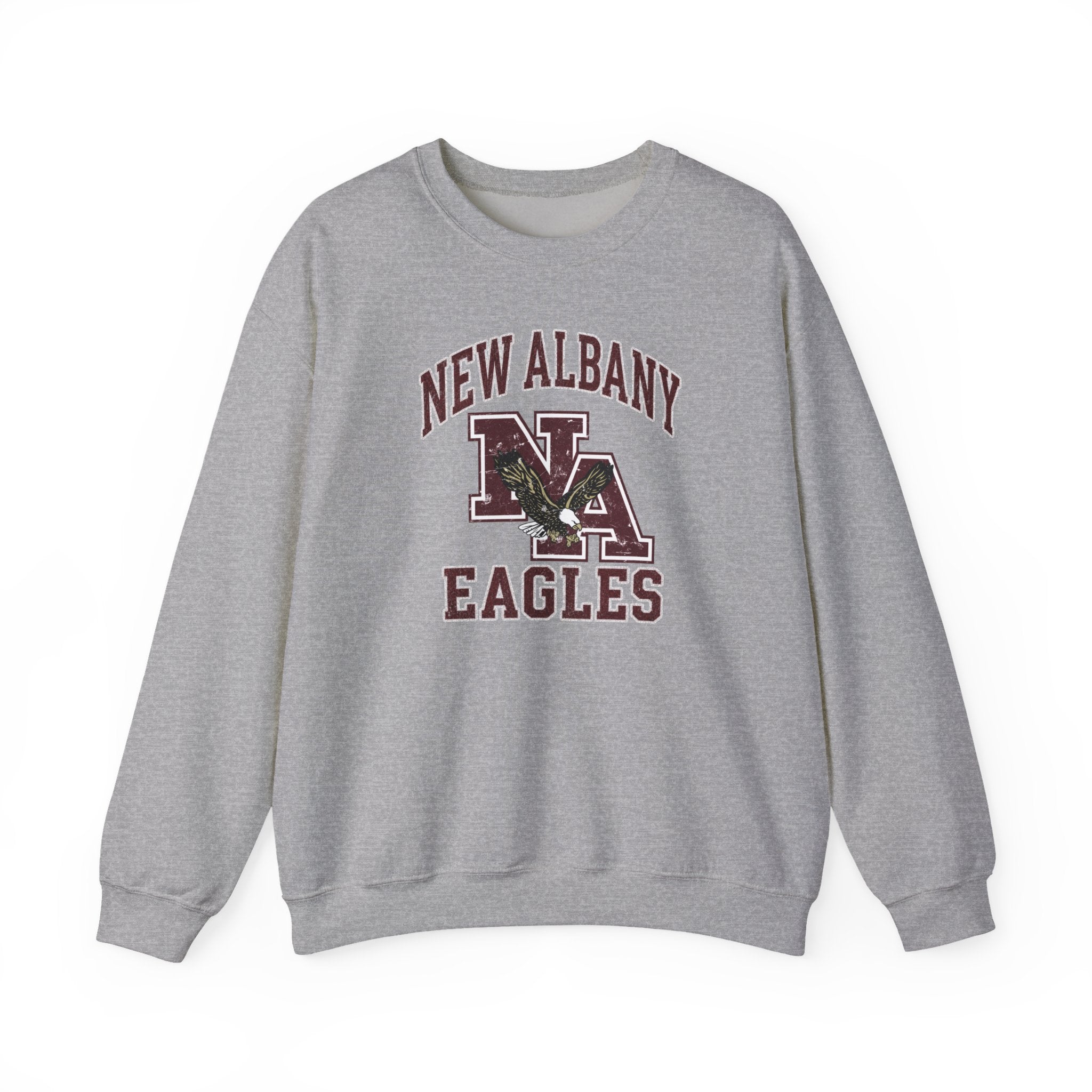 Adult Unisex New Albany Vintage Vibes Football Logo Graphic Sweatshirt