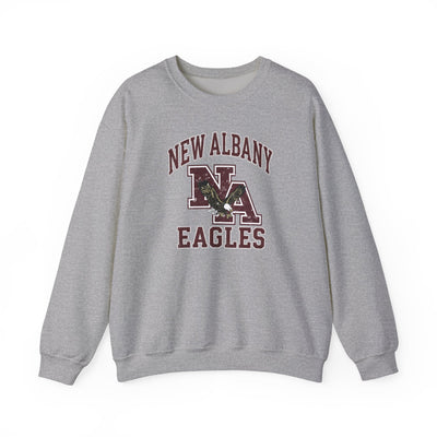 Adult Unisex New Albany Vintage Vibes Football Logo Graphic Sweatshirt