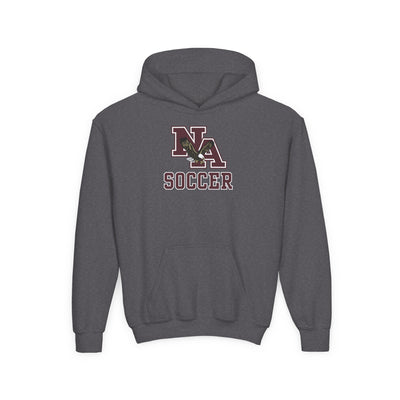 Youth New Albany Classic Maroon Soccer Logo Graphic Hoodie