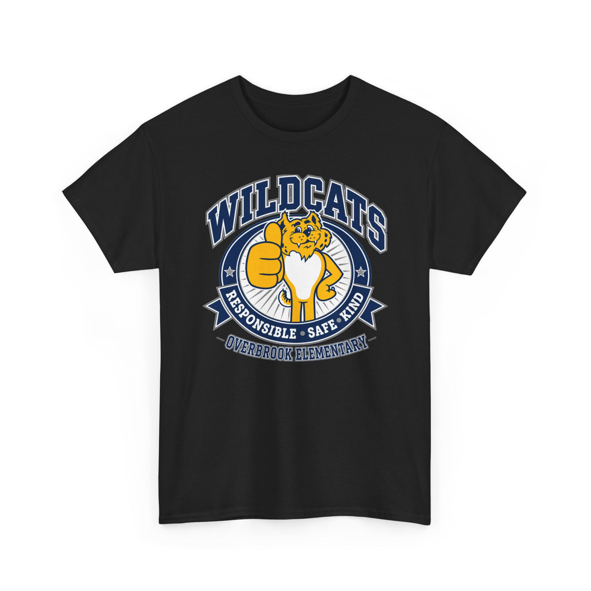 Adult Unisex Overbrook Elementary Wildcat Way Graphic Gildan Classic Tee
