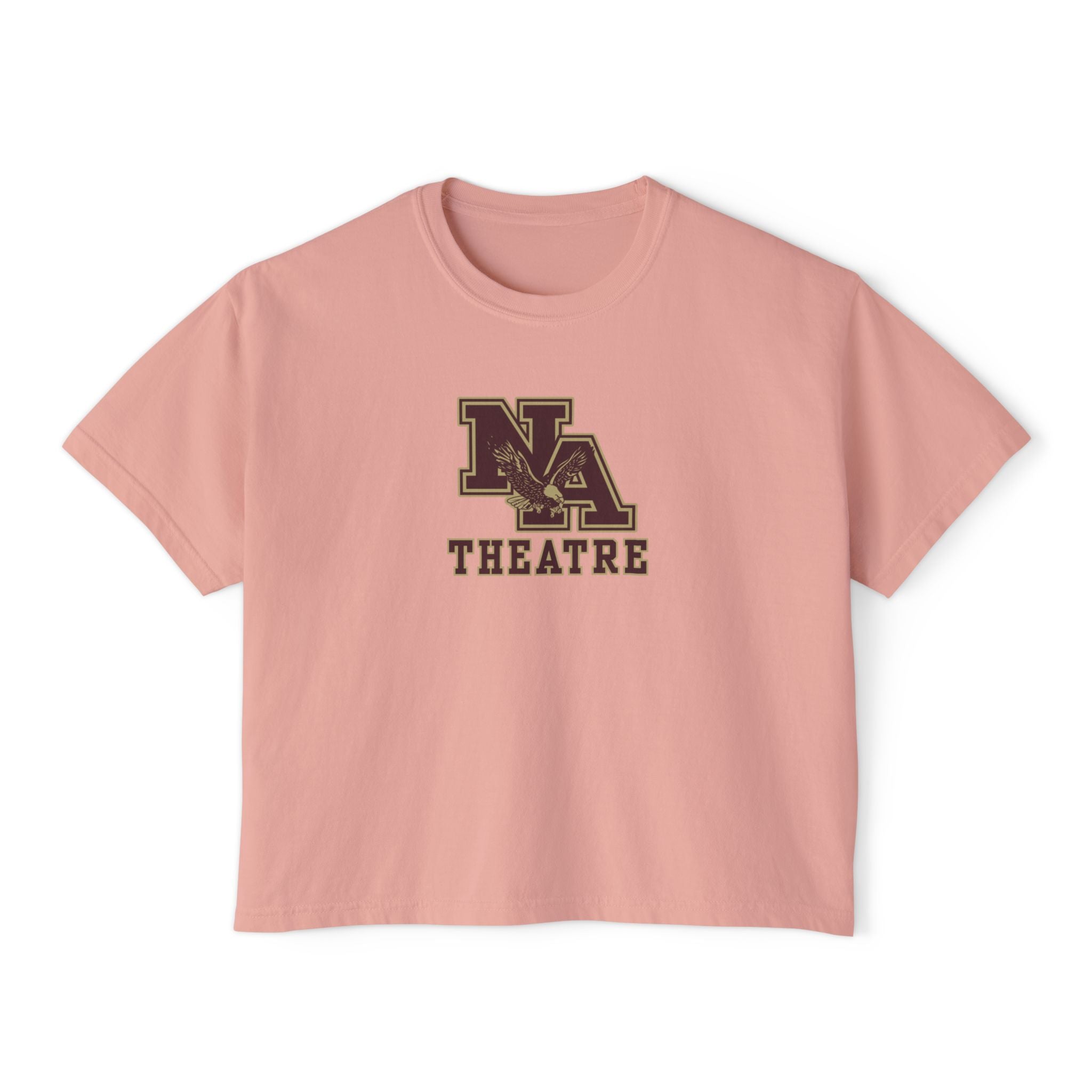 Women's New Albany Theatre Cast & Crew Graphic Boxy Crop Short Sleeve Tee