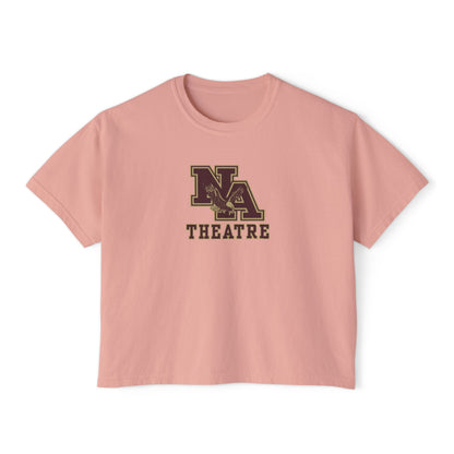 Women's New Albany Theatre Cast & Crew Graphic Boxy Crop Short Sleeve Tee
