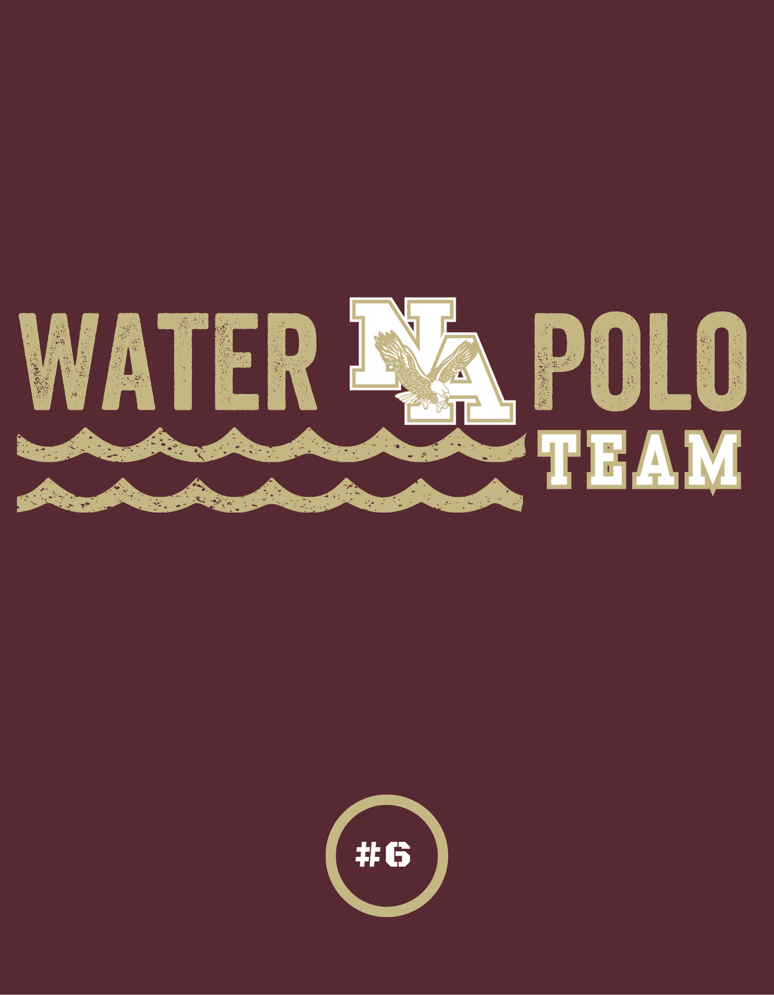 Adult Unisex Choose your Graphic Short Sleeve Soft Tee with Customized Back - New Albany Water Polo