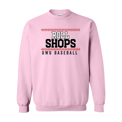 Adult Unisex OWU Roll Shops Baseball Graphic Sweatshirt - Ohio Wesleyan University