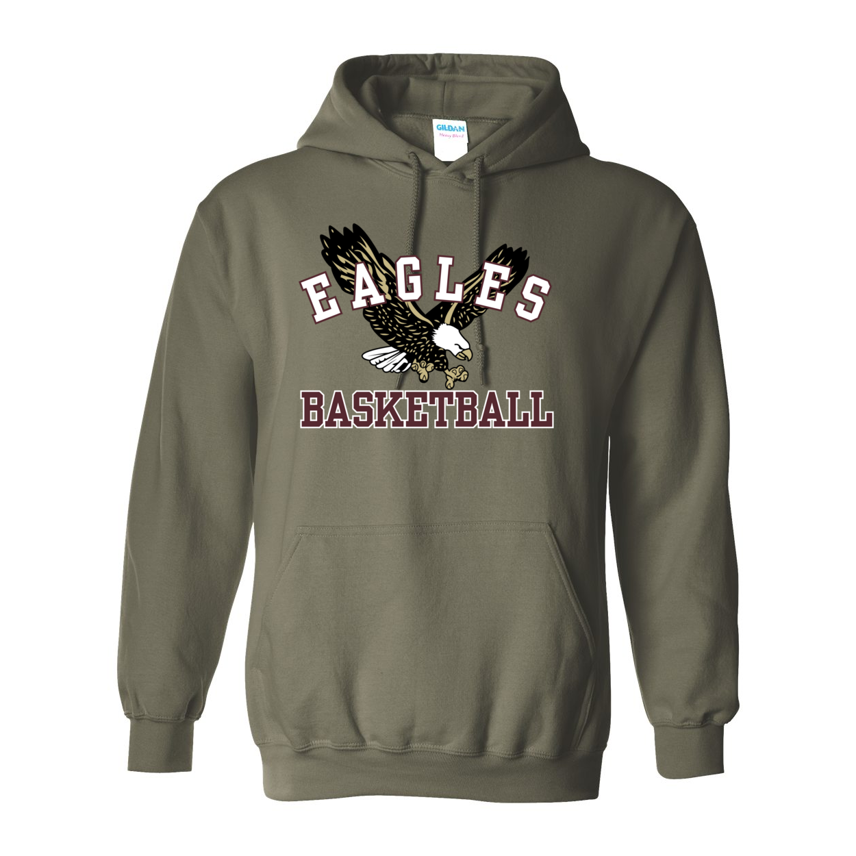 Adult Unisex Flying Eagle Basketball Graphic Hoodie