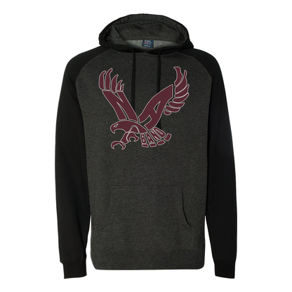 Adult Unisex Band Eagle Raglan Hoodie Sweatshirt