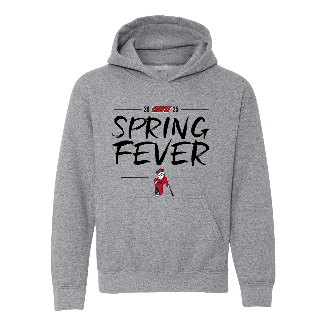 Youth OWU Spring Fever Baseball Graphic Hoodie - Ohio Wesleyan University