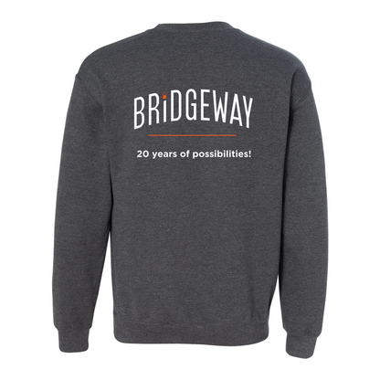 Adult Unisex "Realize Possibilities Support Independence" Bridgeway Graphic Crewneck Sweatshirt